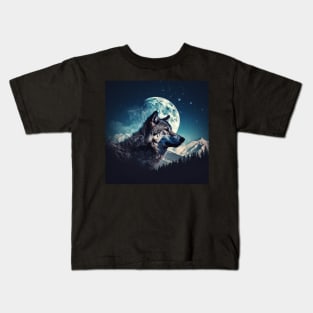 Wolf - Night Patrol Kids T-Shirt